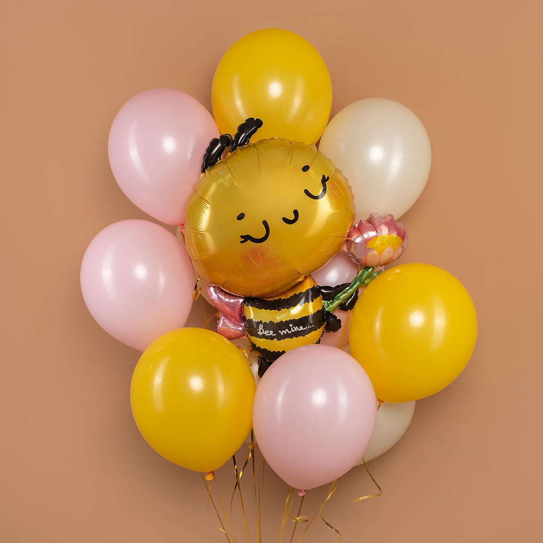 Шар (32''/81 см) Фигура, Пчелка с цветком, 1 шт.