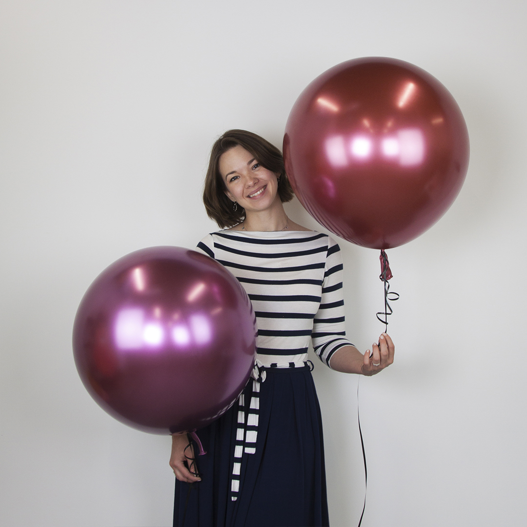 Шар (24''/61 см), Фуше (509), хром, 3 шт.