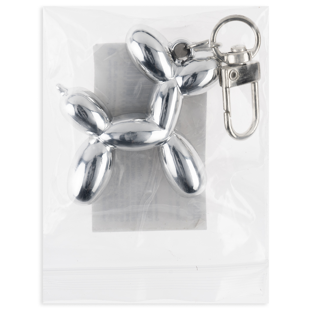 Брелок, Собачка ШДМ, Серебро, Металлик, 4,5 см, 1 шт. 