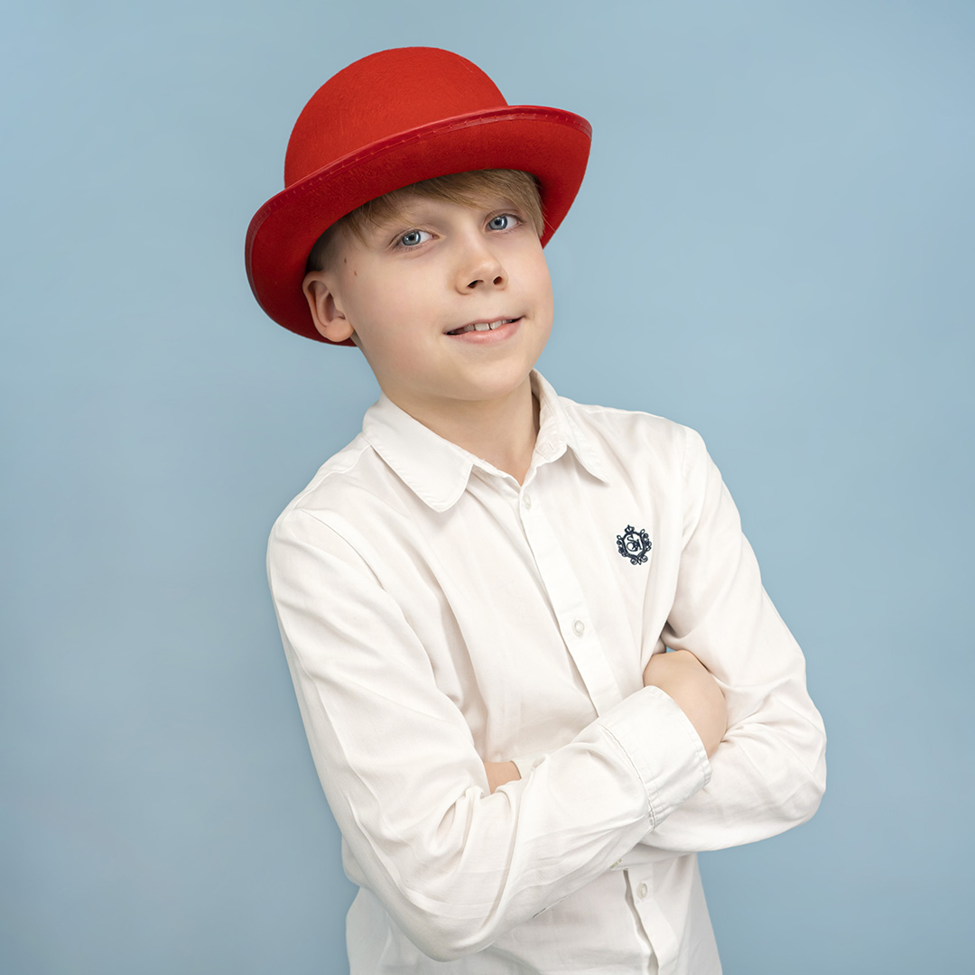 Шляпа Котелок, фетр, Красный, 56-58 разм., 1 шт. 