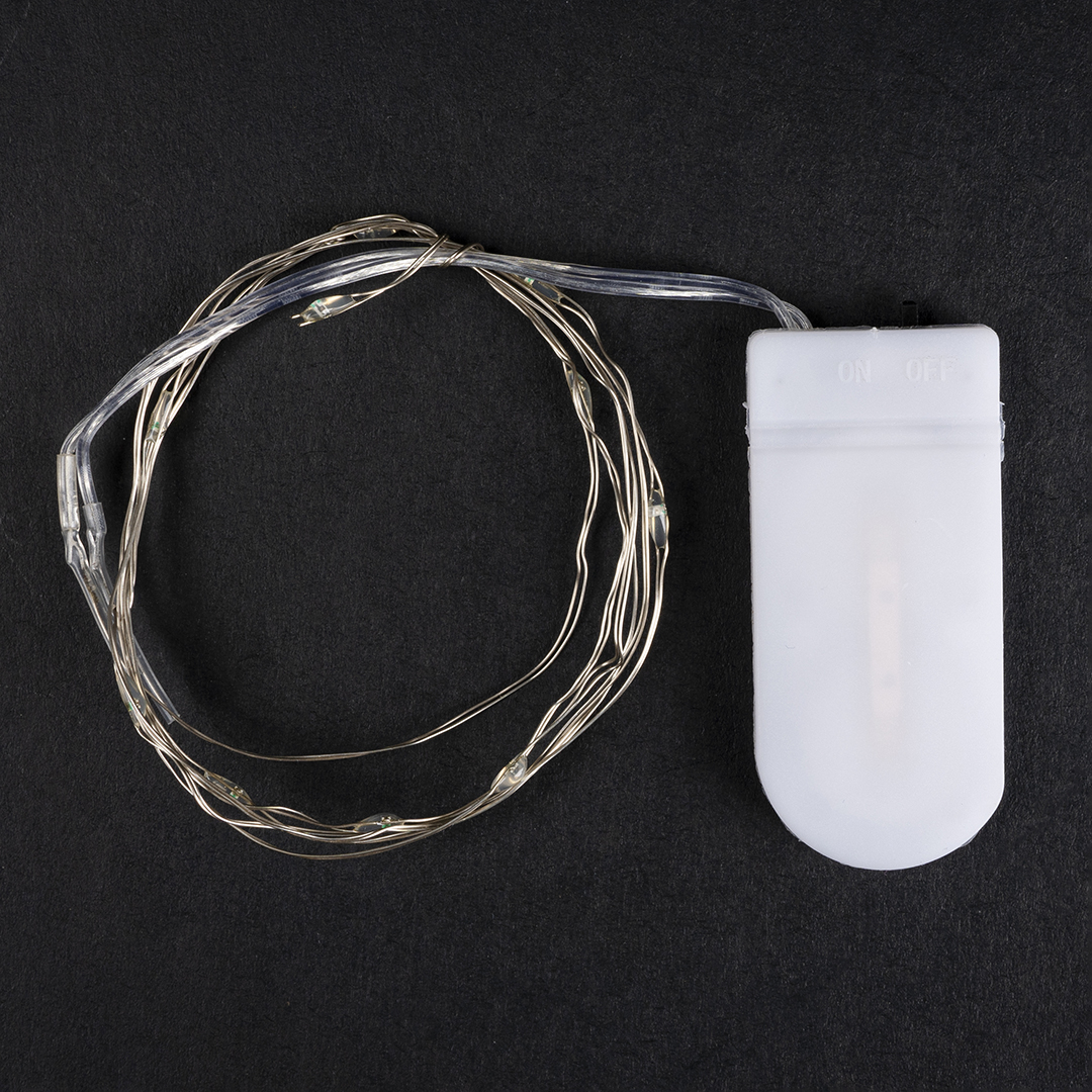 Светодиодная гирлянда, Роса 10 Led, IP10, 1 м. Синий, 1 шт.