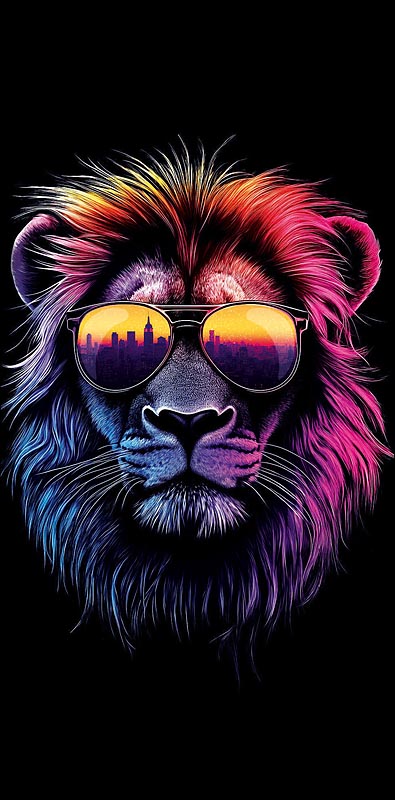 Конверты для денег, Крутой Лев, 10 шт.