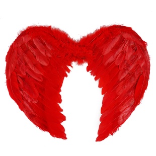 Крылья, Ангел, Размер M, Красный, 60*45 см, 1 шт. 