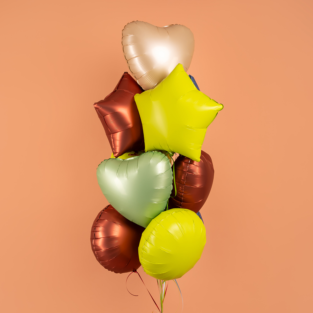 Шар (18''/46 см) Круг, Лайм, Сатин, 1 шт.