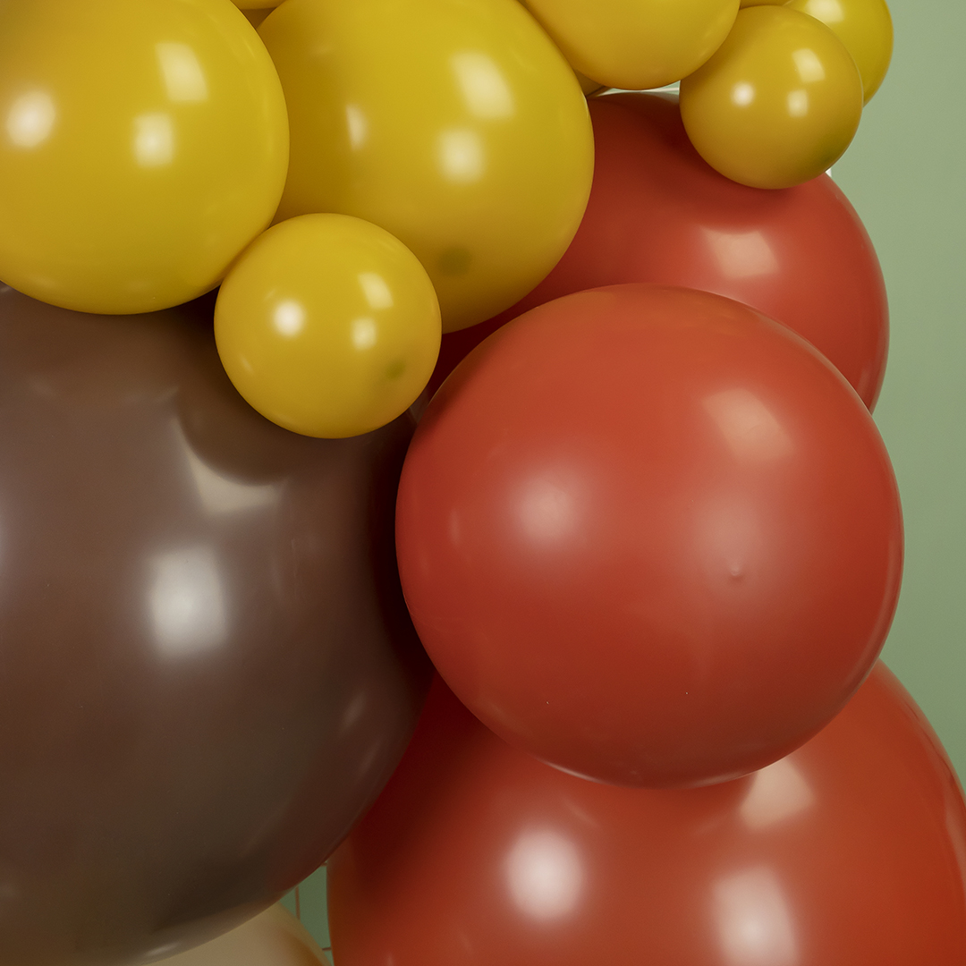 Шар (18''/46 см), Терракотовый (838), пастель, 25 шт.