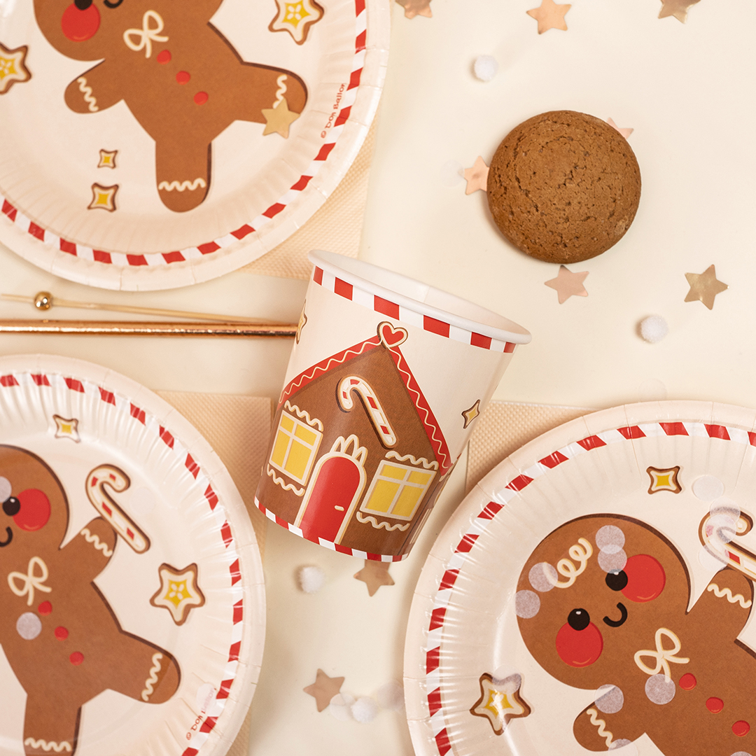 Стаканы (250 мл) Пряничный человечек, 6 шт.