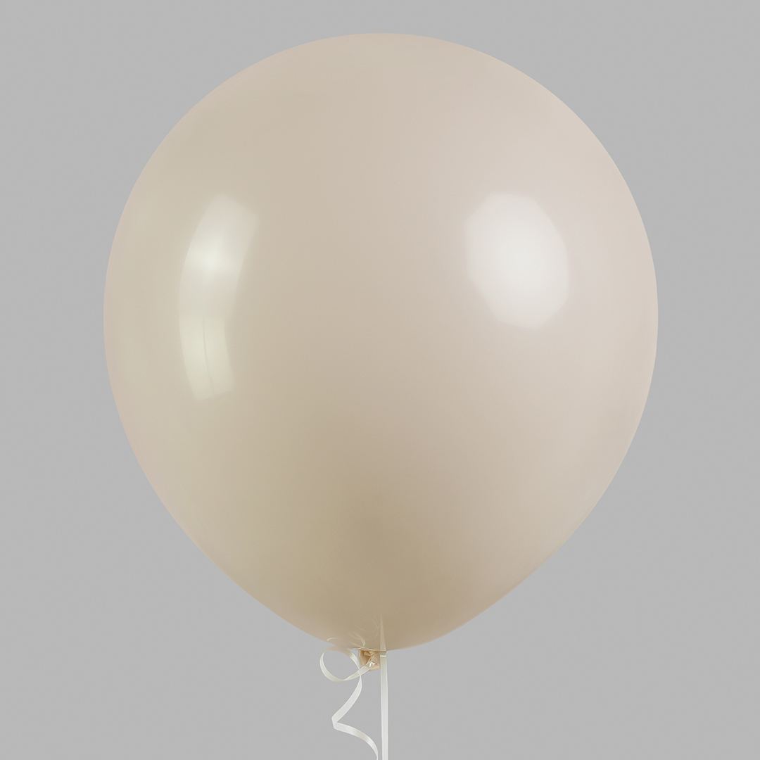 Шар (18''/46 см), Белый песок, пастель ретро, 10 шт.