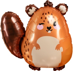 Шар (21''/53 см) Фигура, Милый Бобр, 1 шт. в уп.
