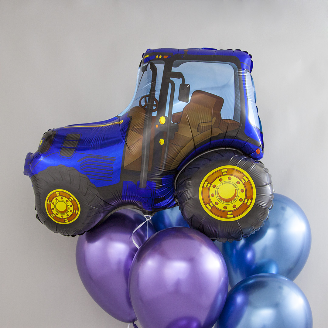 Шар (37''/94 см) Фигура, Трактор, 1 шт.