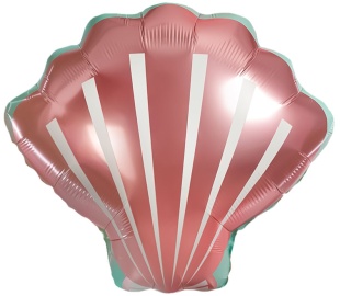 Шар (20''/51 см) Фигура, Морская ракушка, Розовый, 1 шт. в уп.
