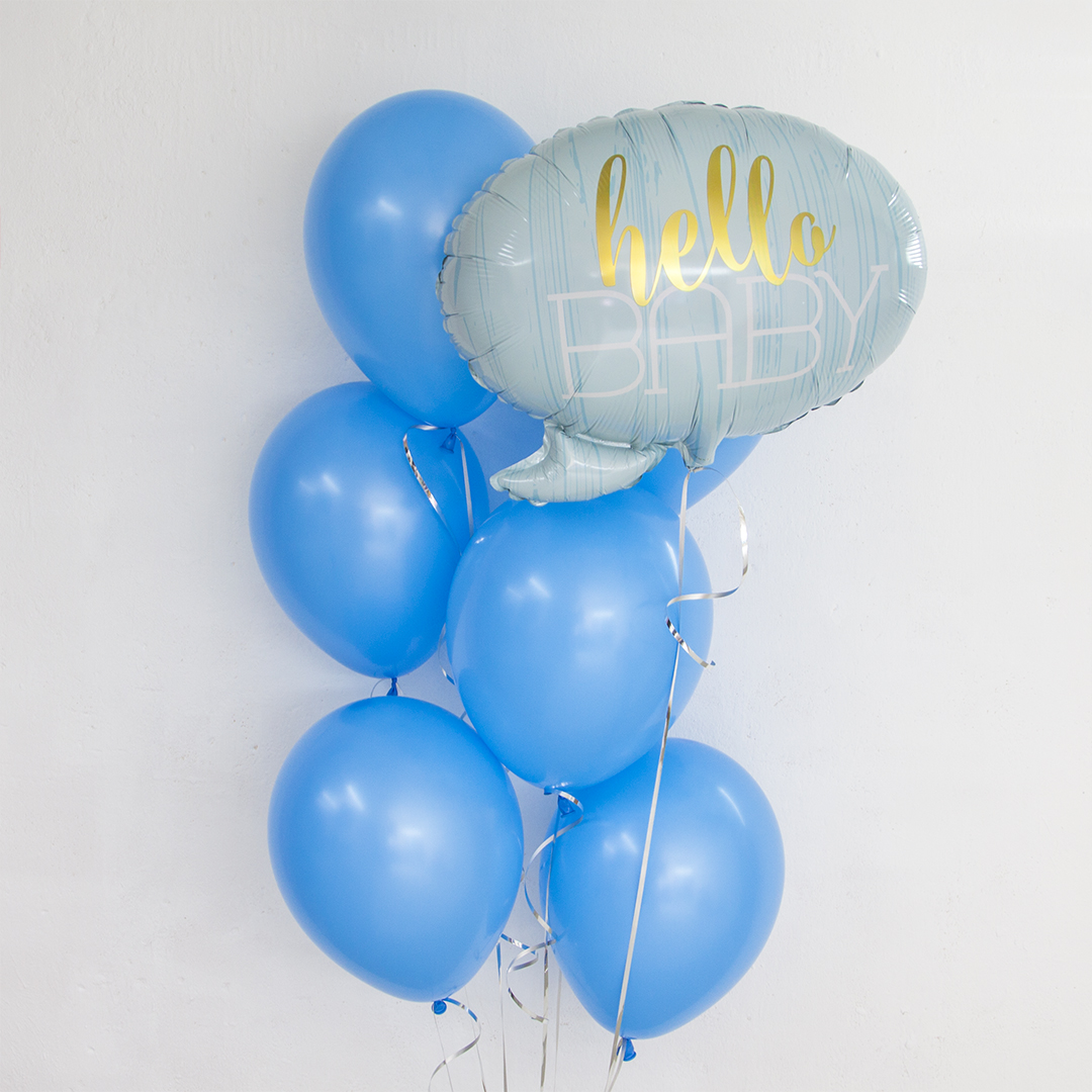 Шар (12''/30 см), Голубой (040), пастель, 12 шт.