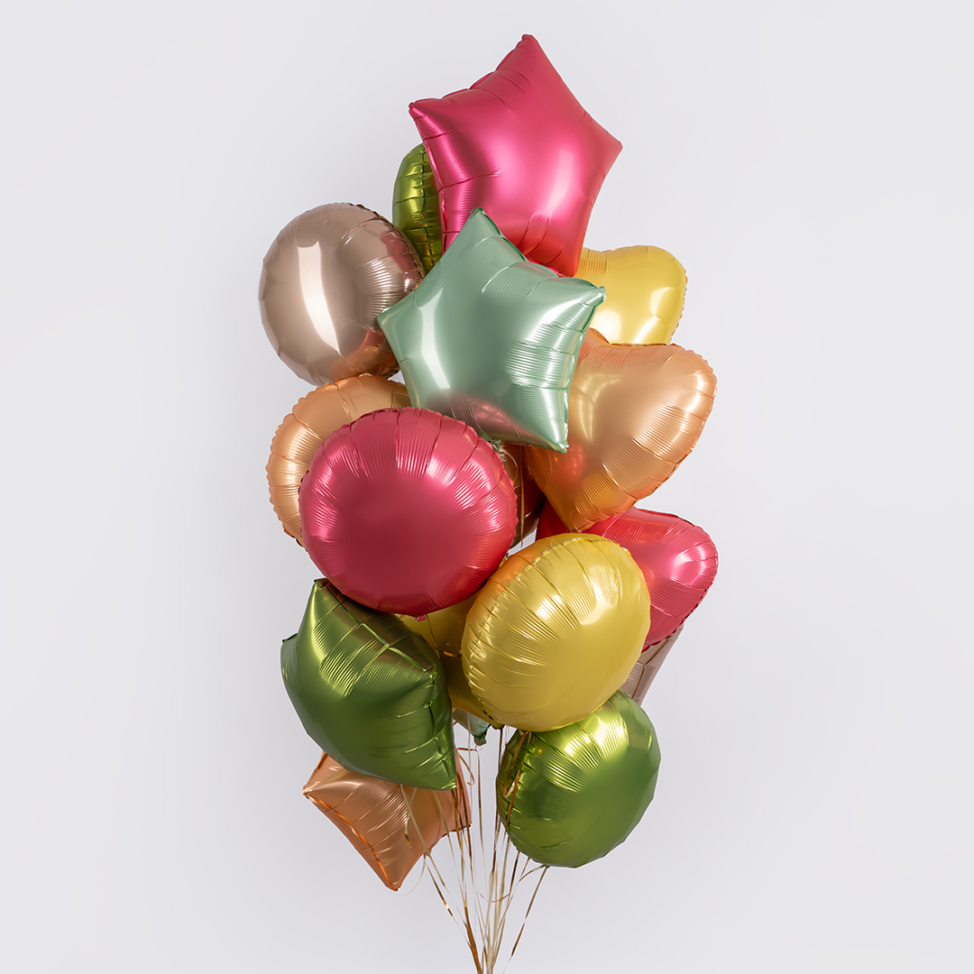 Шар (18''/46 см) Звезда, Ягодная помада, Сатин, 1 шт.