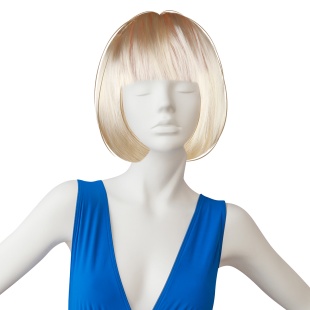 Парик карнавальный, 110 гр, Каре, Натуральный блонд, 1 шт. в упак. 