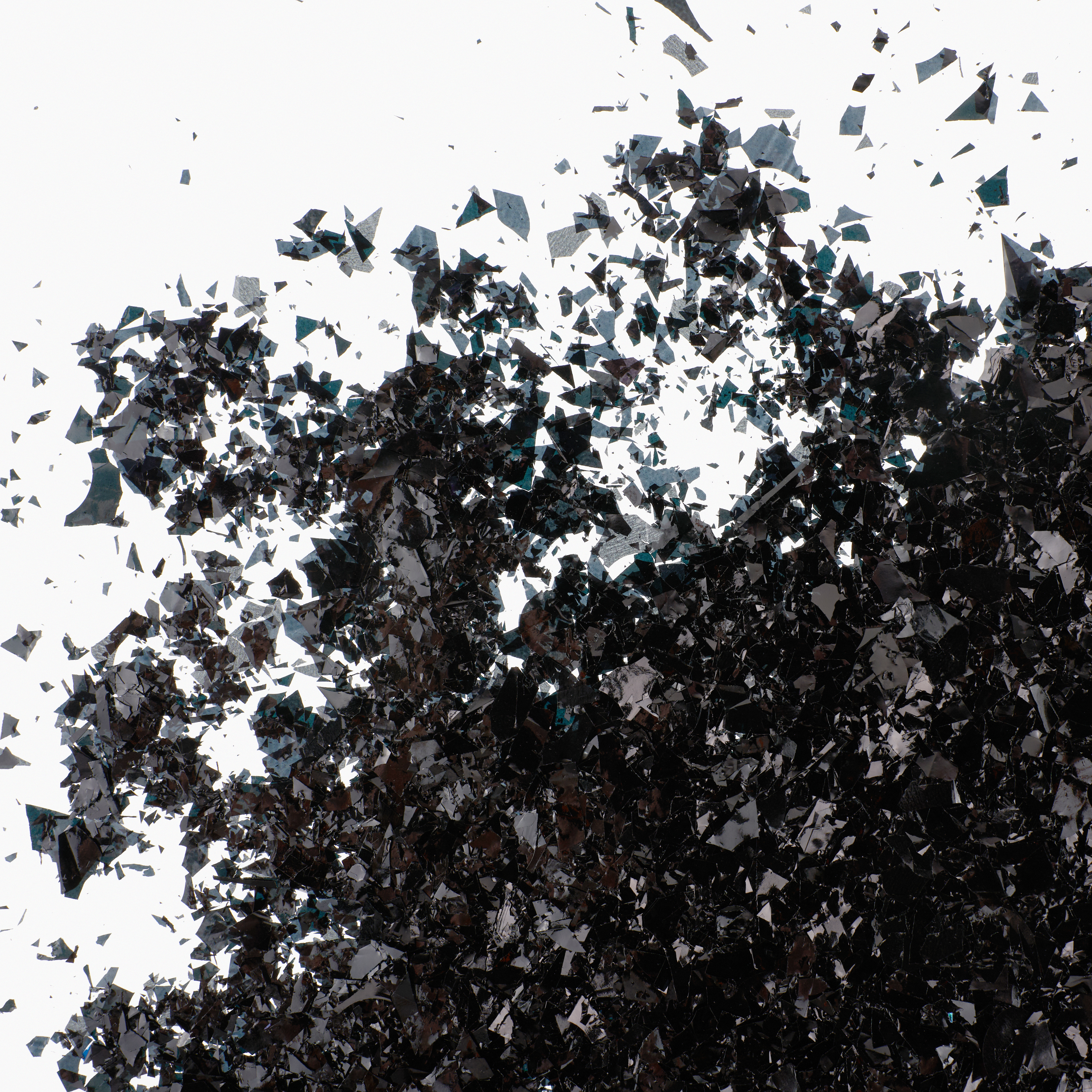 Конфетти дробленые Черный, Металлик, 20 г.