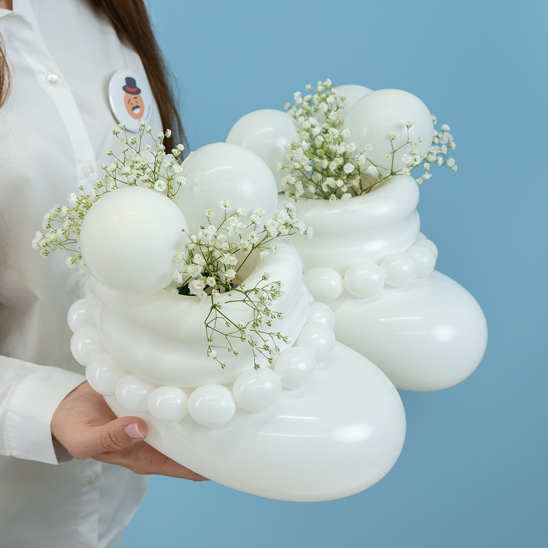 Шар (3''/8 см) ШДМ, Белый, пастель, 50 шт.