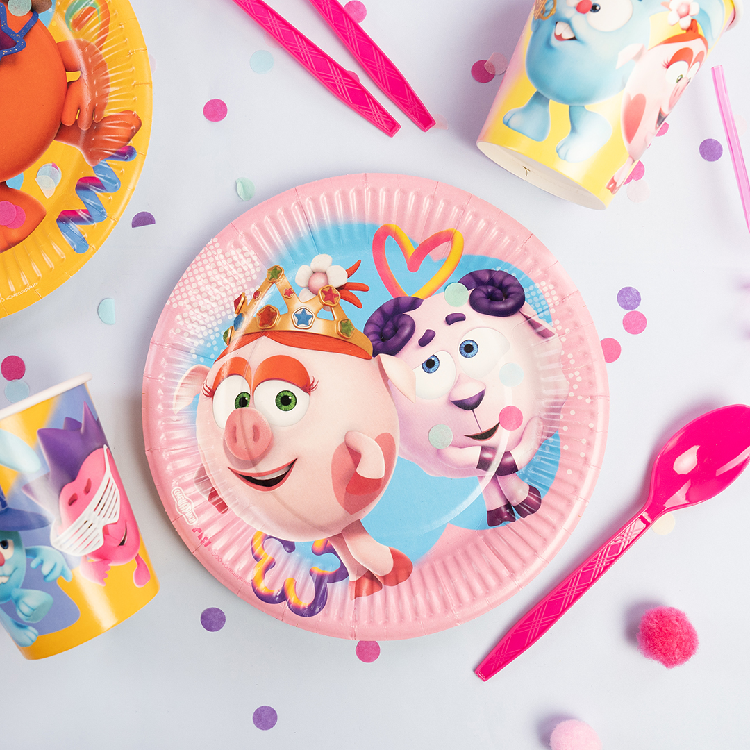 Тарелки (7''/18 см) Смешарики, Ассорти, 6 шт.