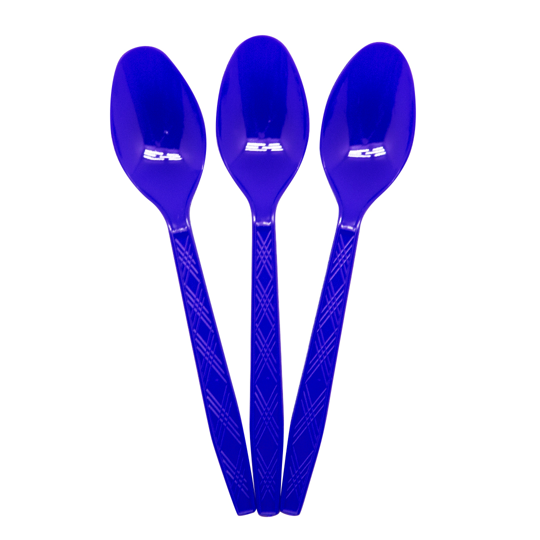 Ложки, Синий, 15 см, 10 шт. в упак. 