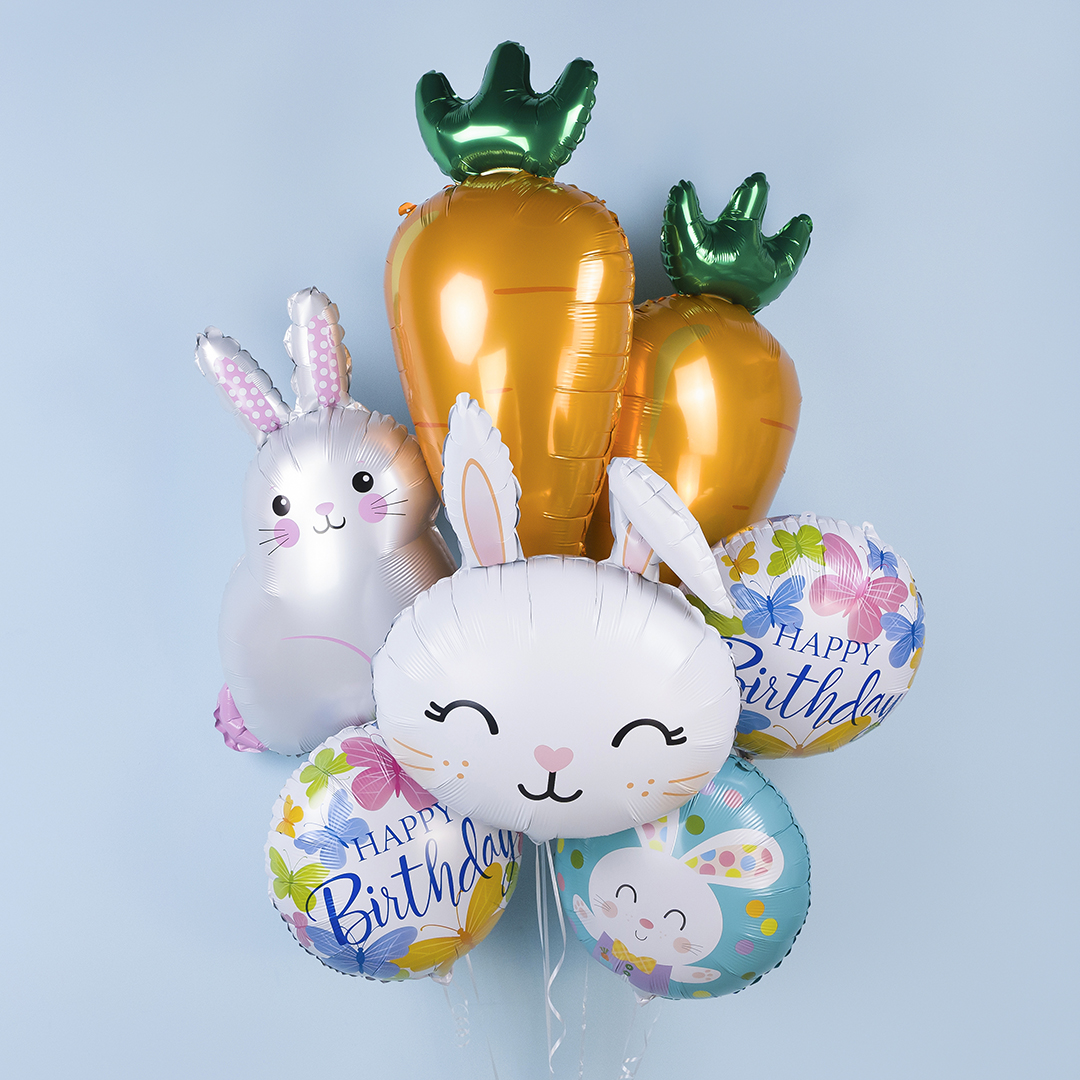 Шар (28''/71 см) Фигура, Милый зайка, 1 шт.