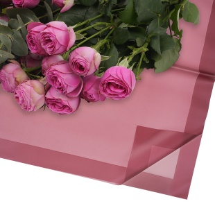 Упаковочная пленка 50мкр (0,58*0,58 м) Широкая кайма, Бургундия, 20 шт.