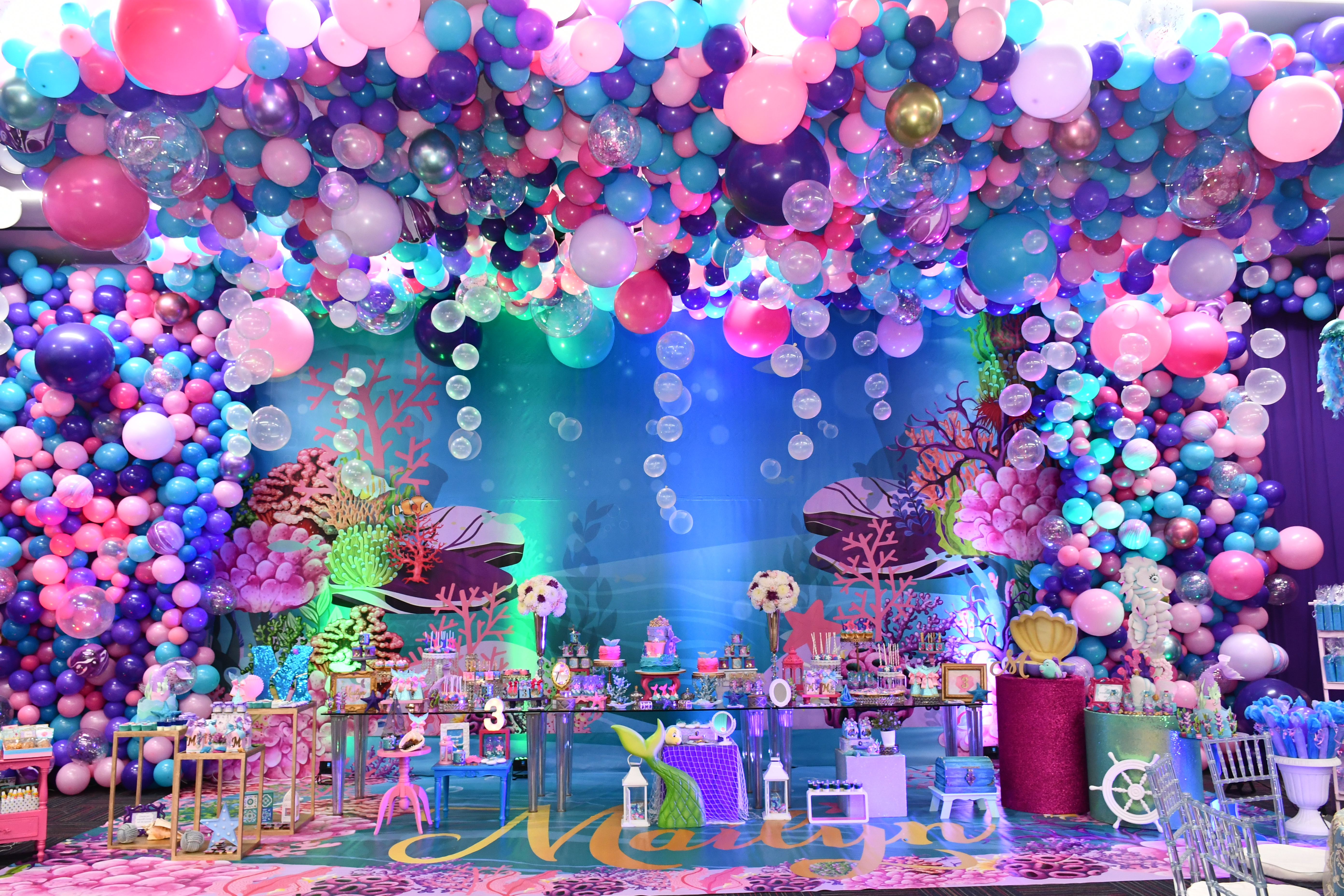 Шар (24''/61 см), Голубой (040), пастель, 3 шт.