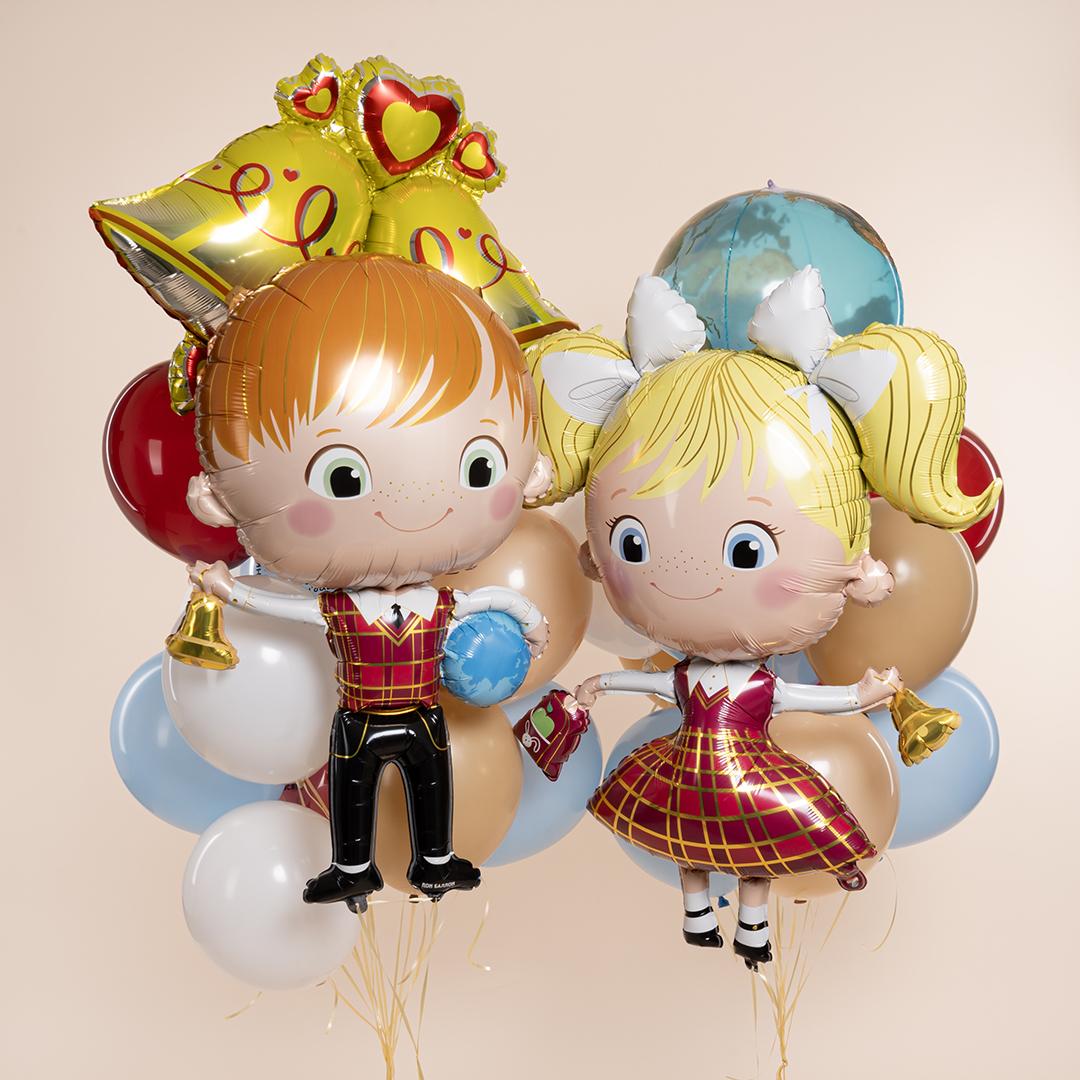 Шар (35''/89 см) Фигура, Колокольчики, 1 шт. в уп.