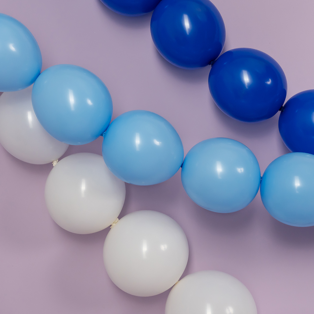 Шар (6''/15 см) Линколун, Голубой, пастель, 100 шт.