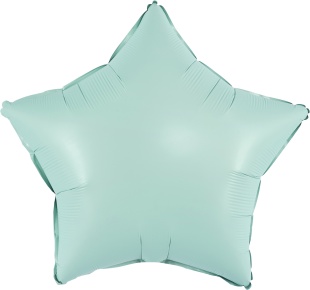 Шар (18''/46 см) Звезда, Нежная мята, Сатин, 1 шт.