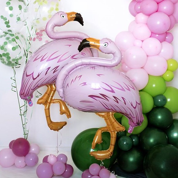 Шар (51''/130 см) Фигура, Фламинго, Розовый, 1 шт.