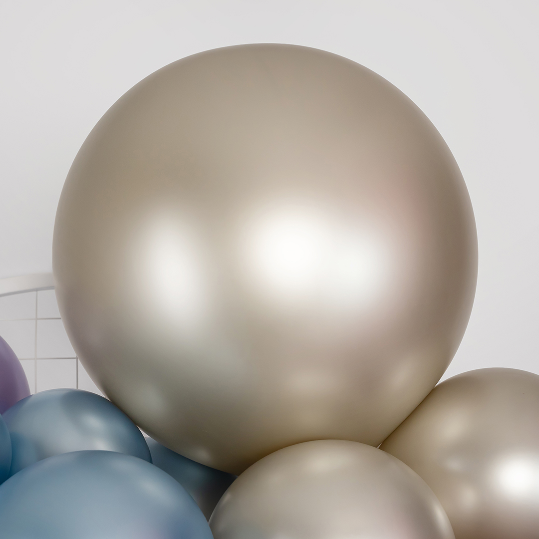 Шар (24''/61 см), Кремовый жемчуг  (873), шелк, 3 шт.