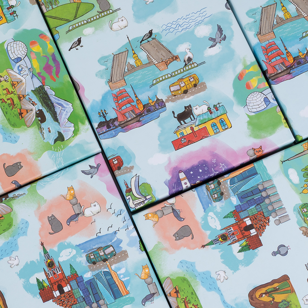 Упаковочная бумага 80гр (0,7*1 м) Россия, 10 шт.