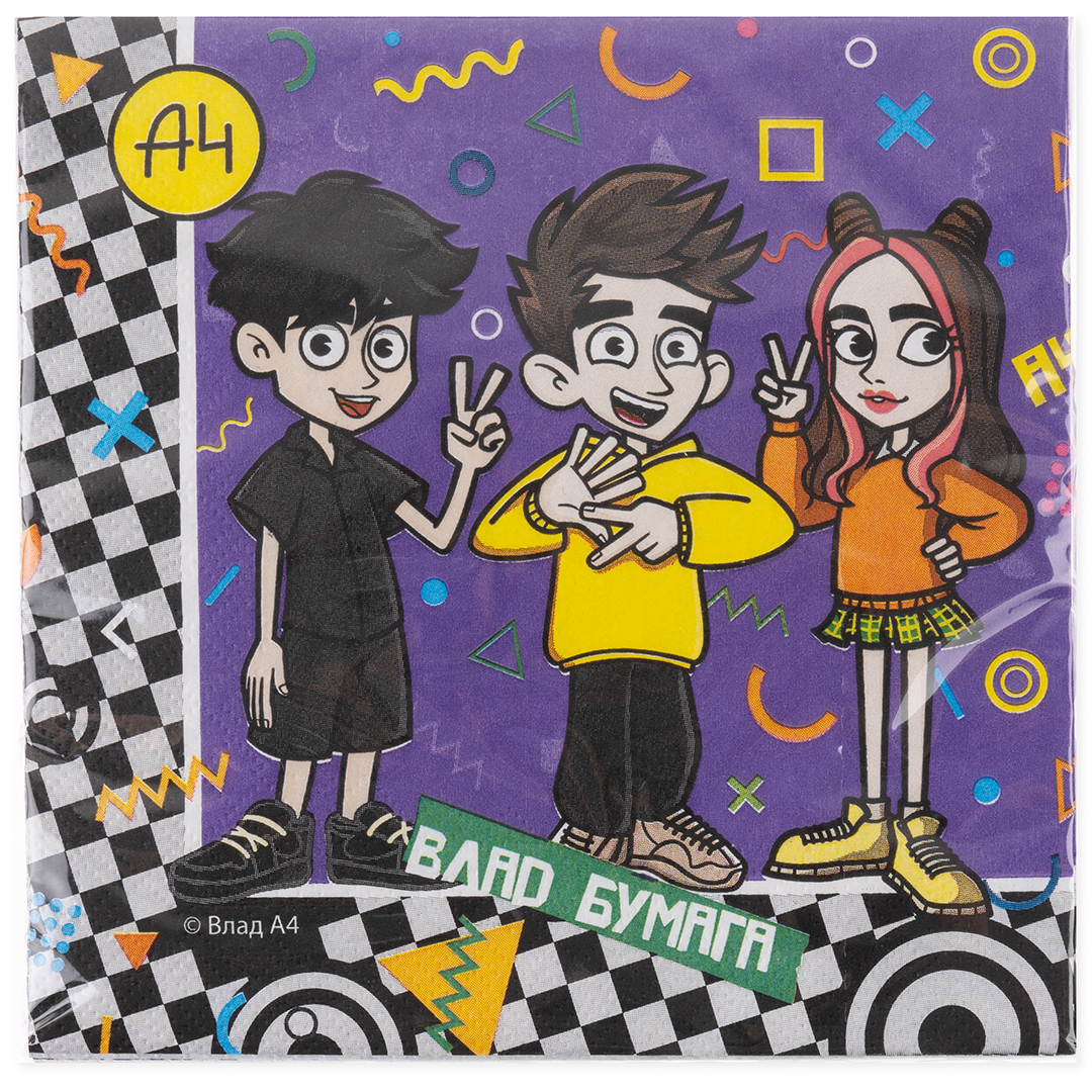 Сервировочные салфетки, Влад А4, 33*33 см, 20 шт.