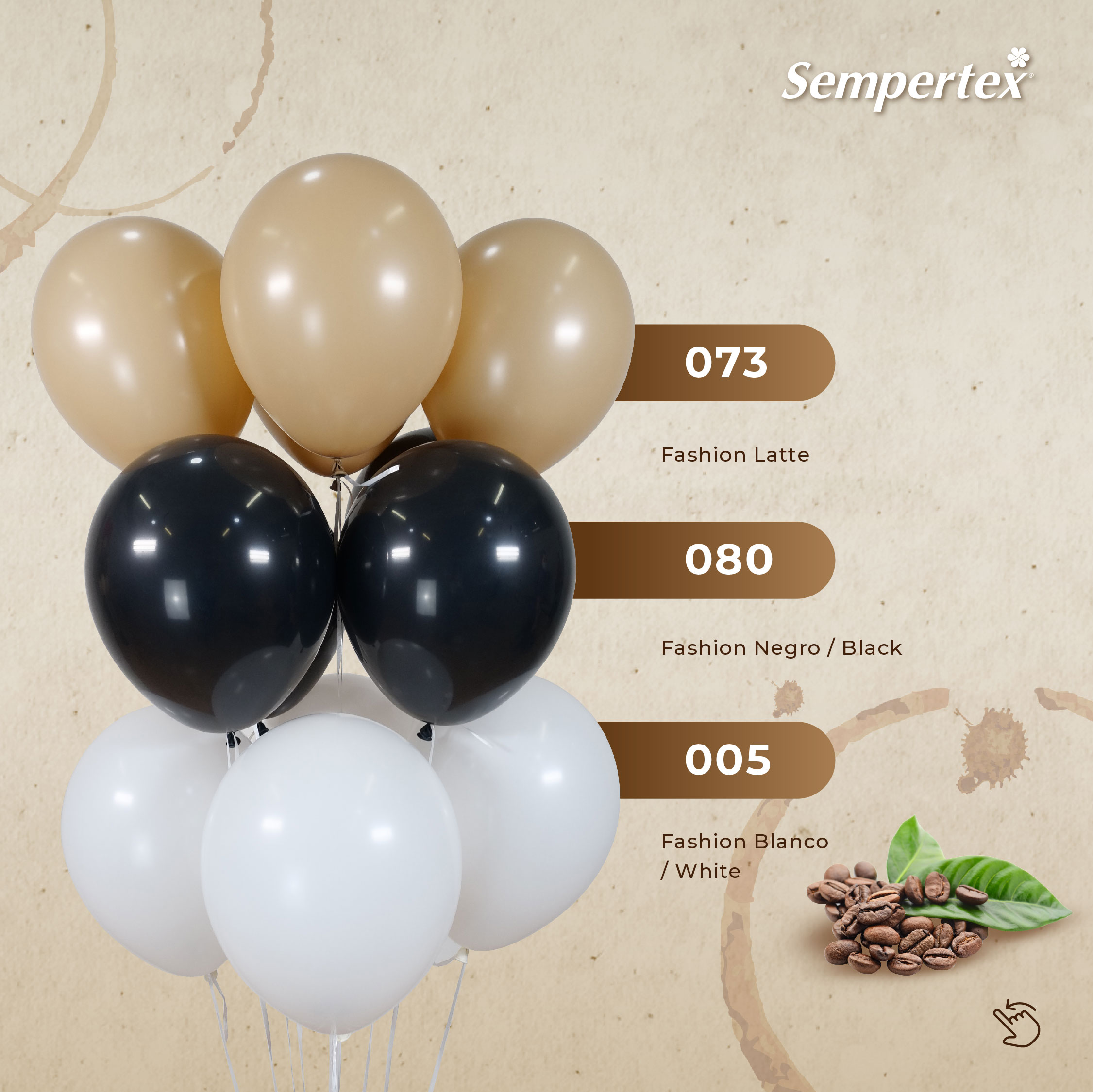 Шар (12''/30 см), Черный (080), пастель, 12 шт. Шар (12''/30 см), Черный (080), пастель, 12 шт.