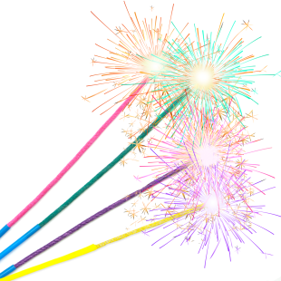 Бенгальский огонь Цветные искры, 60 сек, Ассорти, 24 см, 4 шт.
