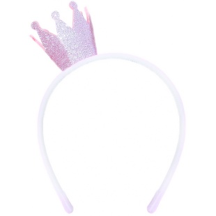 Ободок, Корона для принцессы, Розовый, 1 шт. 