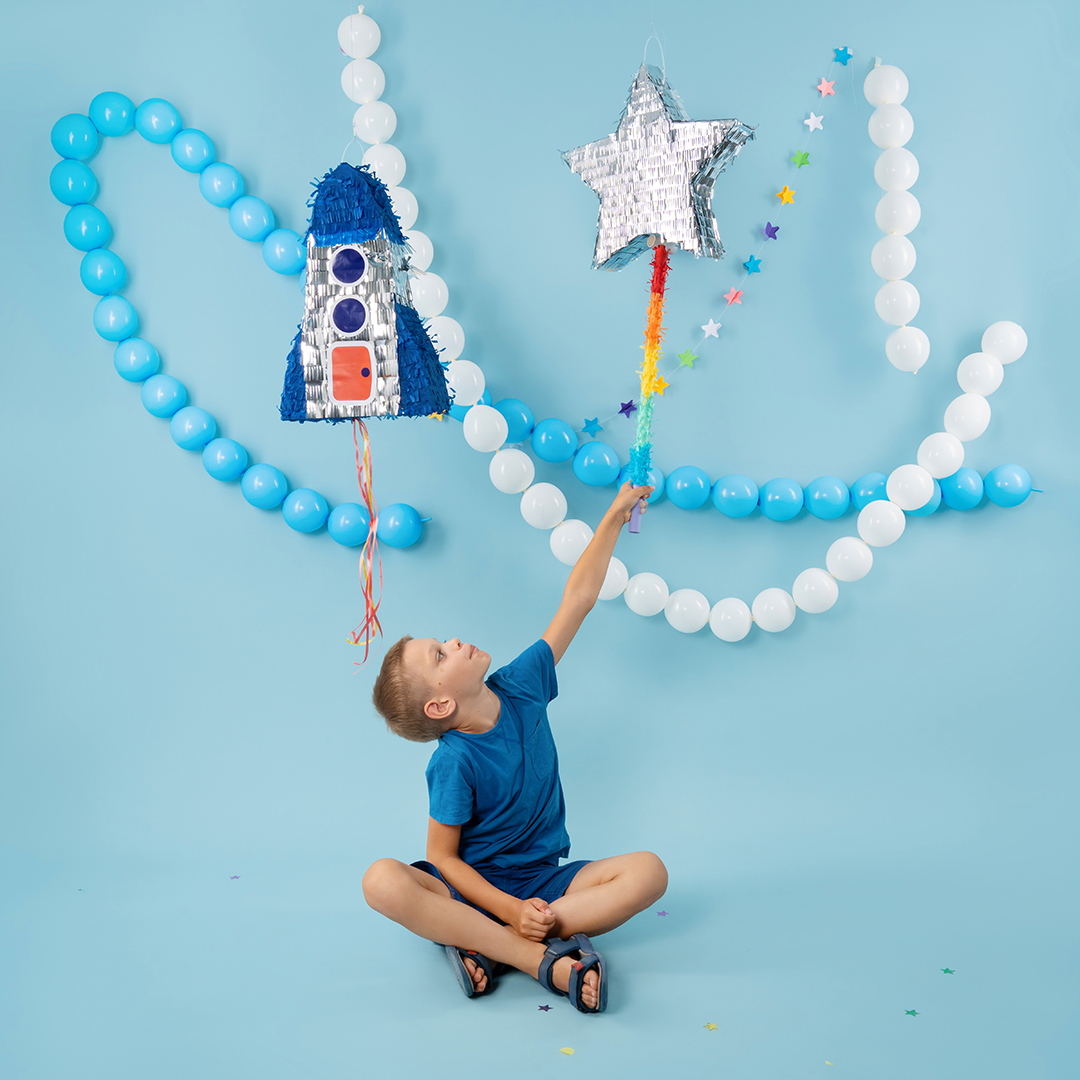 Шар (6''/15 см) Линколун, Голубой, пастель, 100 шт.