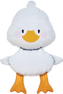 Шар с клапаном (16''/41 см) Мини-фигура, Гусь Обнимусь, 5 шт. в уп.