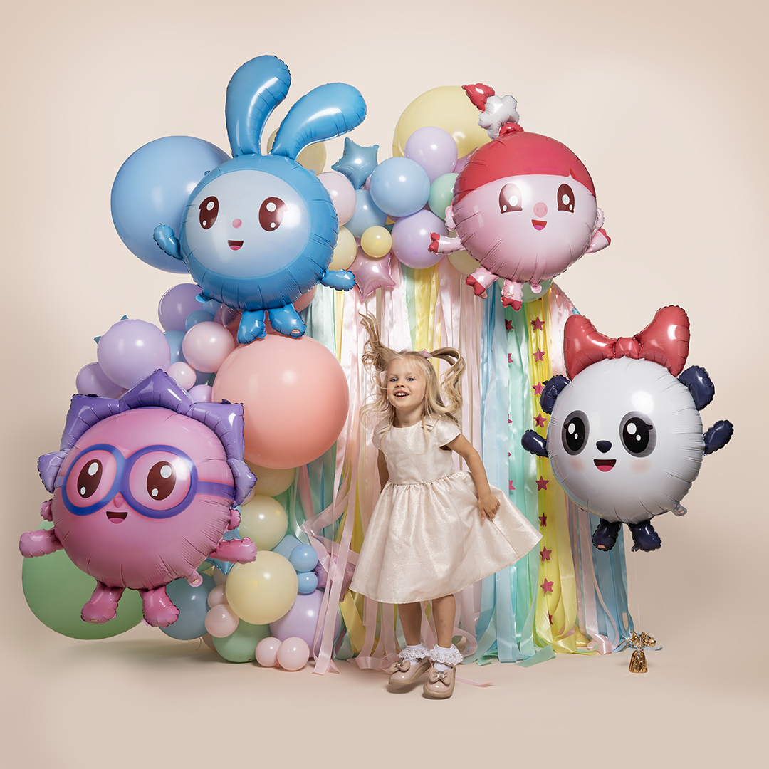 Шар (46''/117 см) Фигура, Малышарики, Крошик, 1 шт. в уп.