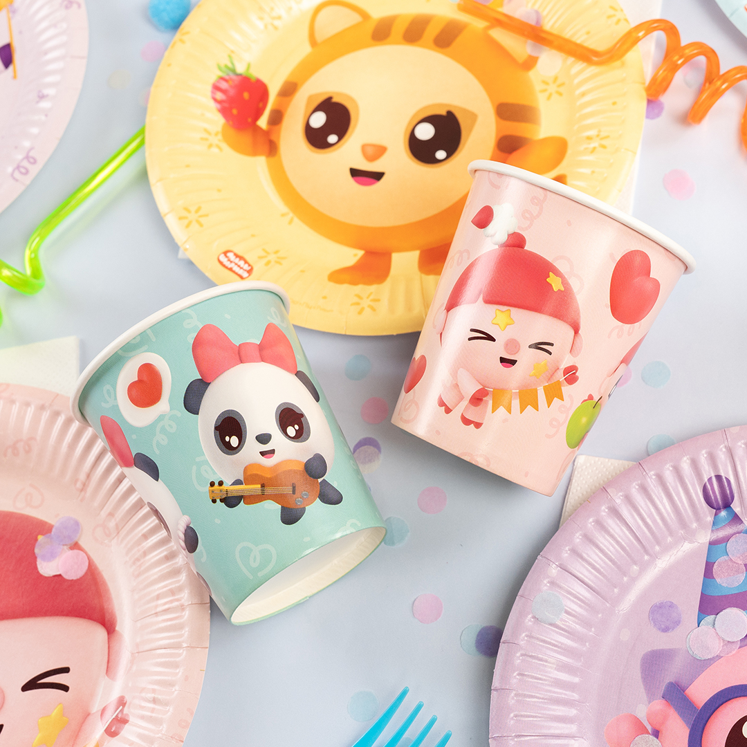 Стаканы (250 мл) Малышарики, Ассорти, 6 шт.