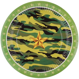 Тарелки (9''/23 см) Звездный Камуфляж, 6 шт.