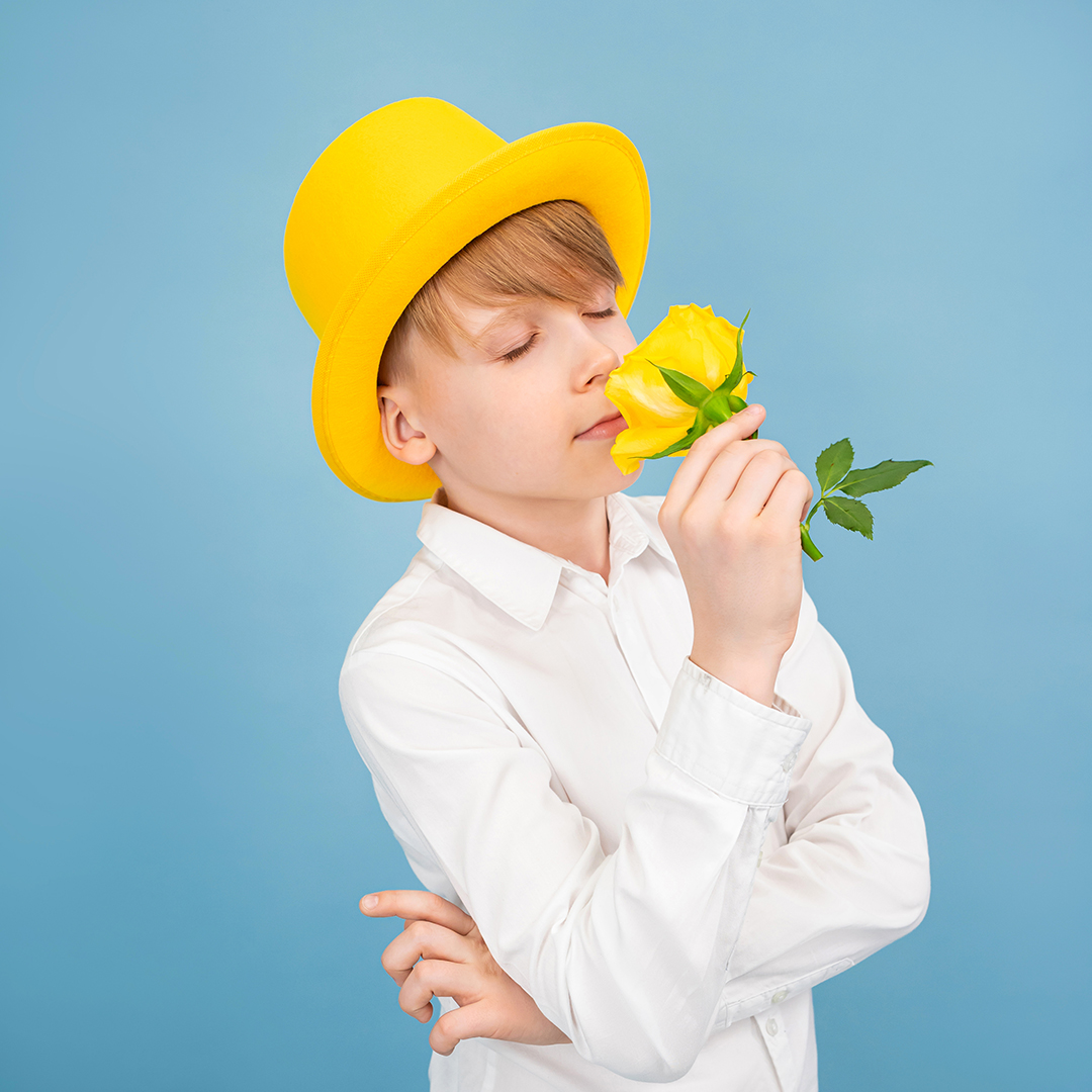 Шляпа, Цилиндр, фетр, Желтый, 56-58 разм., 1 шт. 