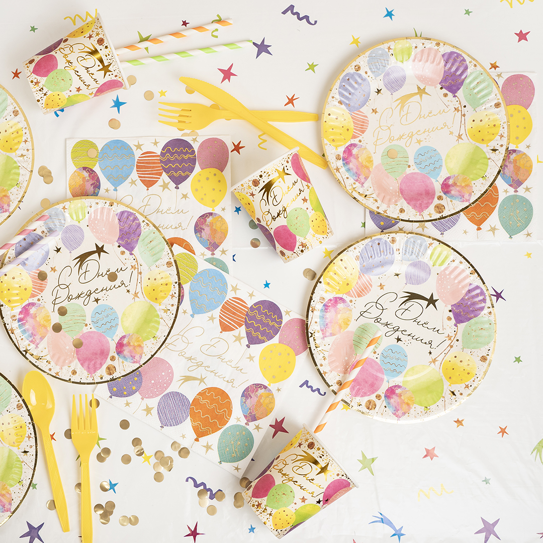 Ложки, Желтый, 15 см, 10 шт. в упак. 