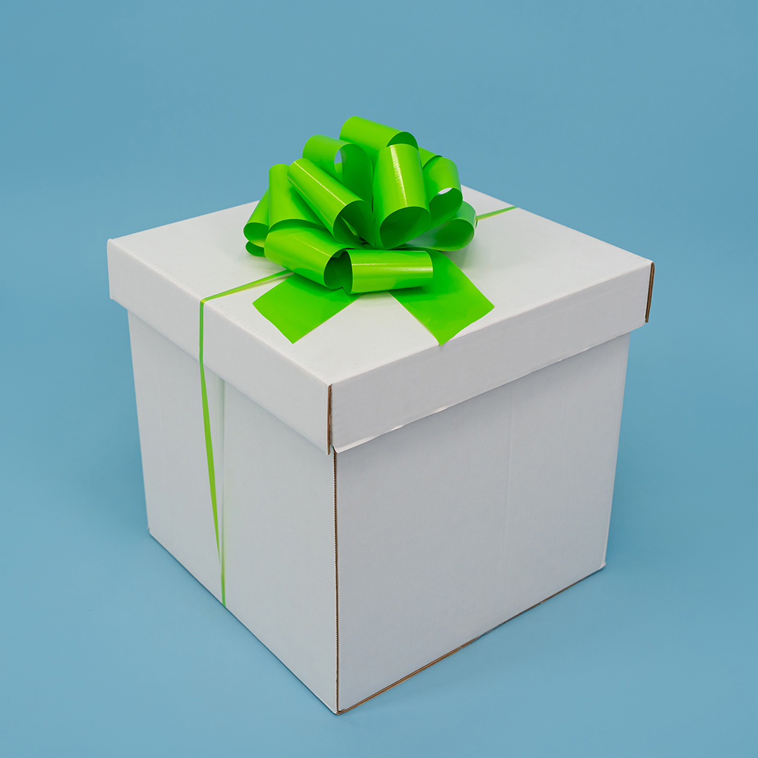 Бант Шар, Салатовый, Лаковый, 21 см, 1 шт. в упак. 