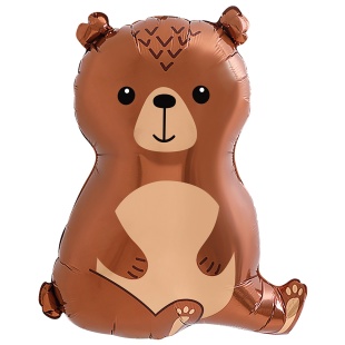 Шар (24''/61 см) Фигура, Лесной Медведь, 1 шт. в уп.