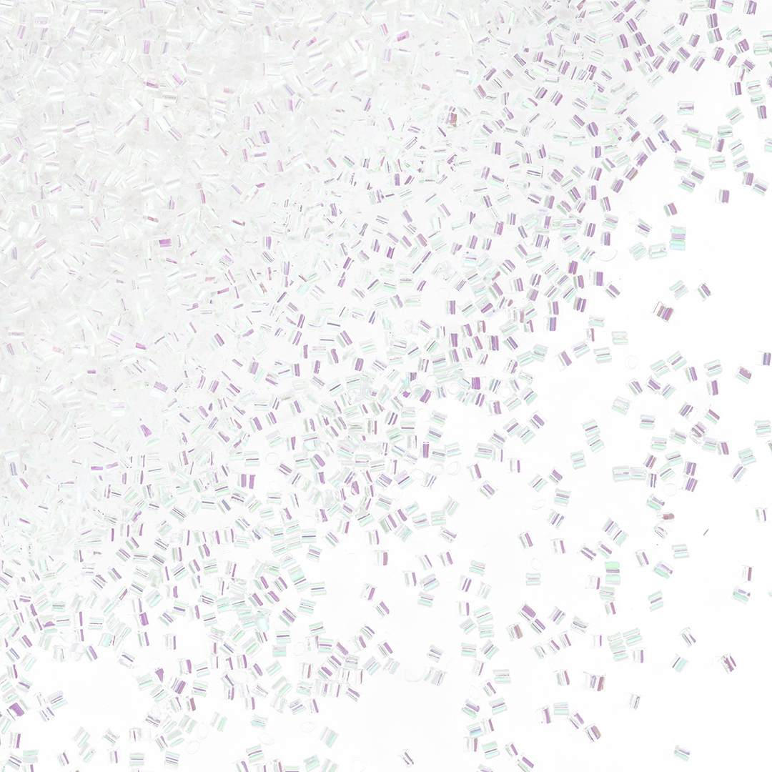 Конфетти фольга Цилиндр, Белый, Перламутр, 0,2 см, 20 г.