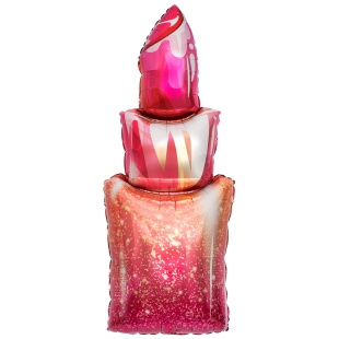 Шар (46''/117 см) Фигура, Губная помада, Розовый, 1 шт. в уп.