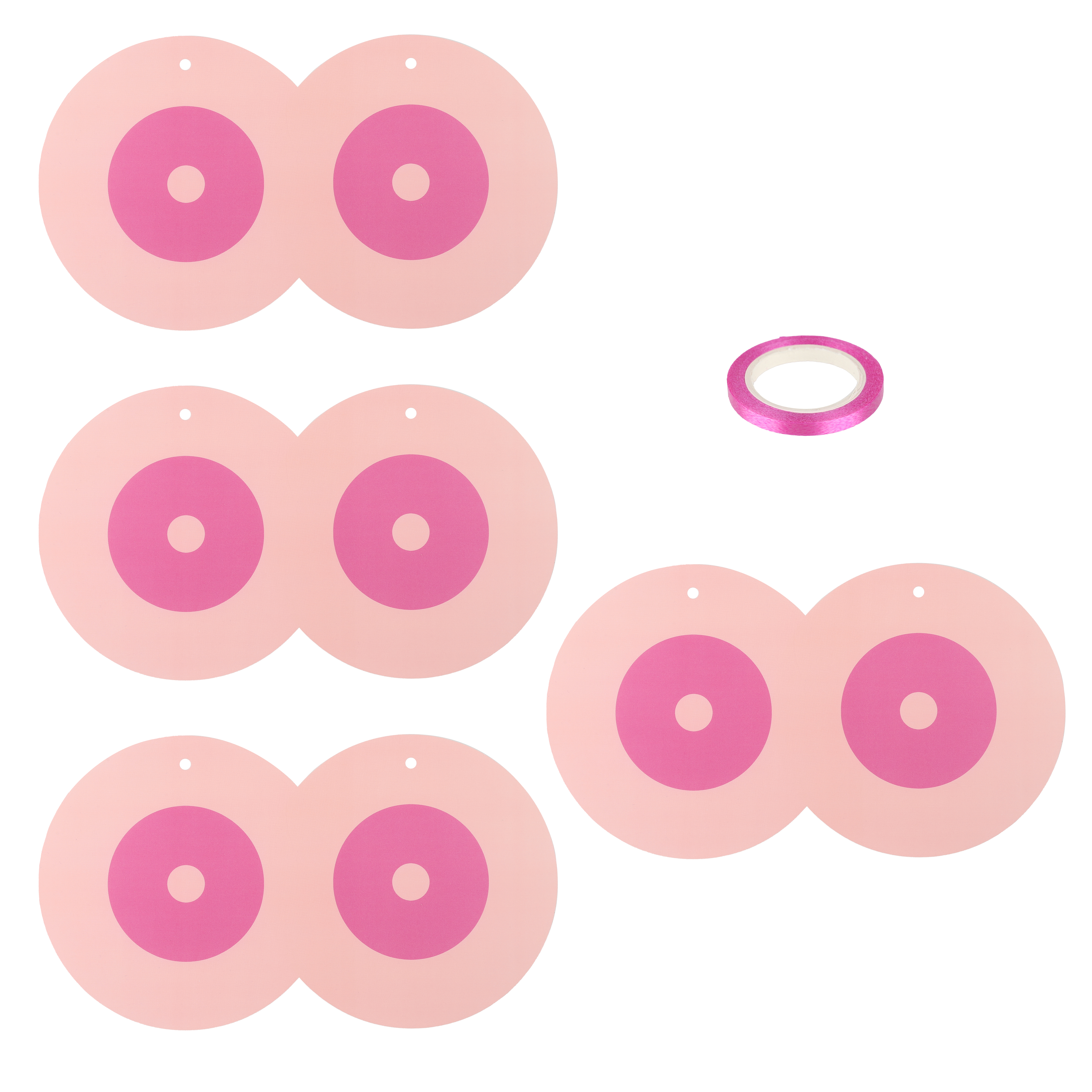 Гирлянда на Девичник, Розовый, 4 шт.*15 см, 1 упак.