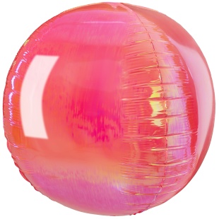 Шар 3D (50''/127 см) Сфера, Розовый, Хамелеон, 1 шт. в уп.