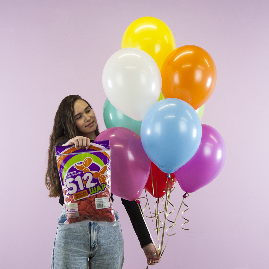 Шар (12''/30 см), Желтый, пастель, 100 шт.