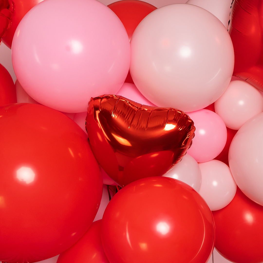 Шар (10''/25 см), Королевский красный, пастель, 100 шт.