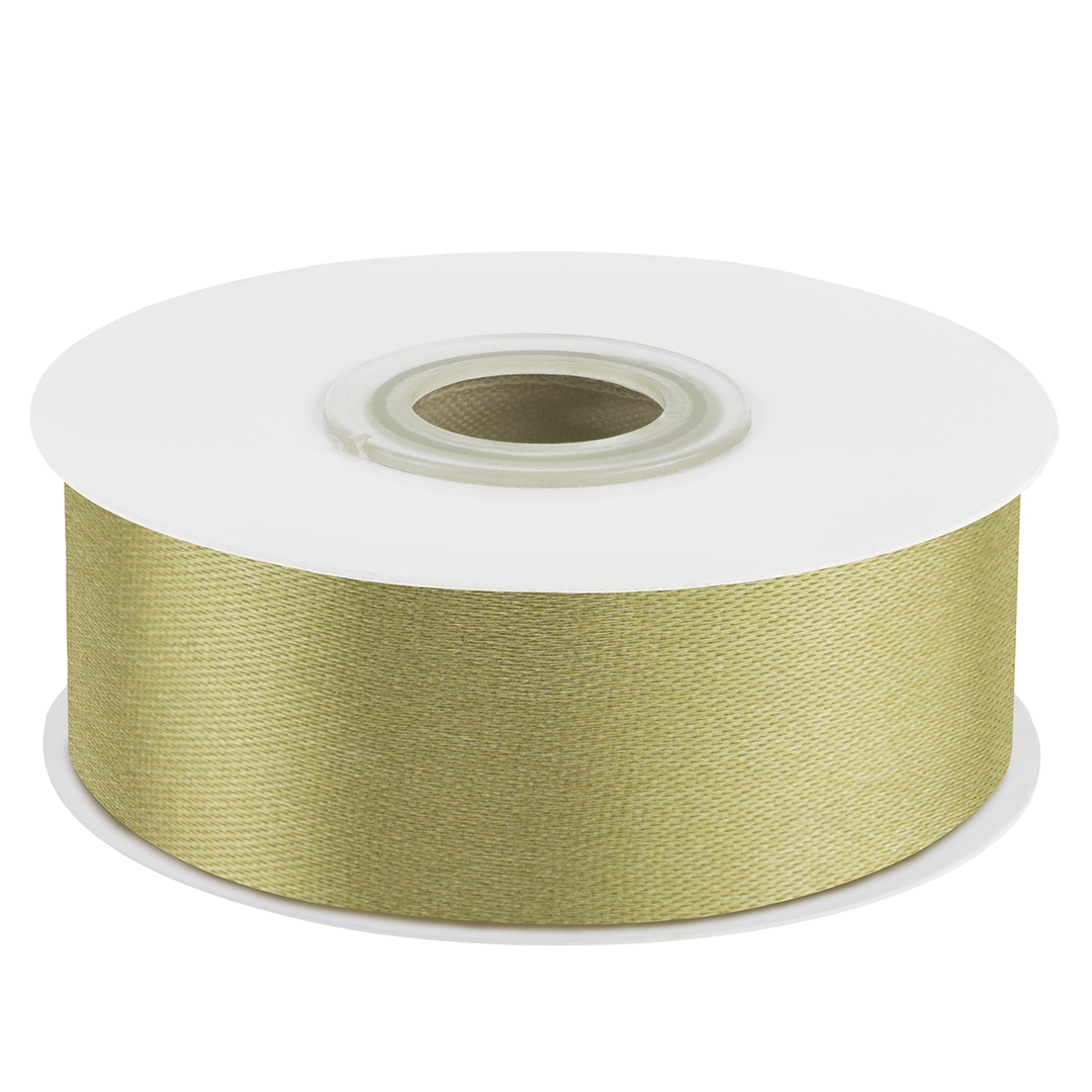 Лента атласная (2,5 см*22,85 м) Авокадо, 1 шт.